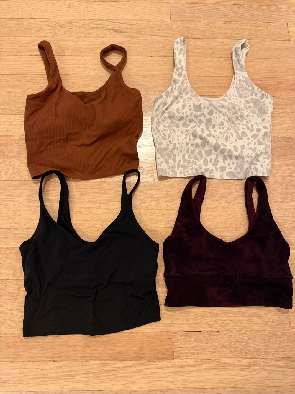 4 Lululemon Lined Sports Tops